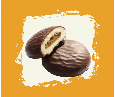 Biscuit chocolat au coeur d'orange